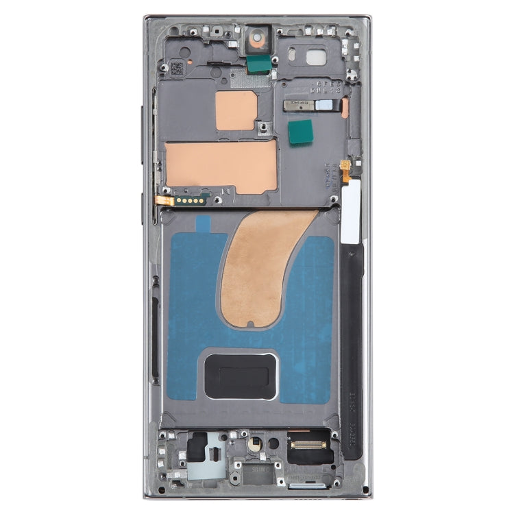 For Samsung Galaxy S23 Ultra SM-S918B Original LCD Screen Digitizer Full Assembly with Frame (Green)