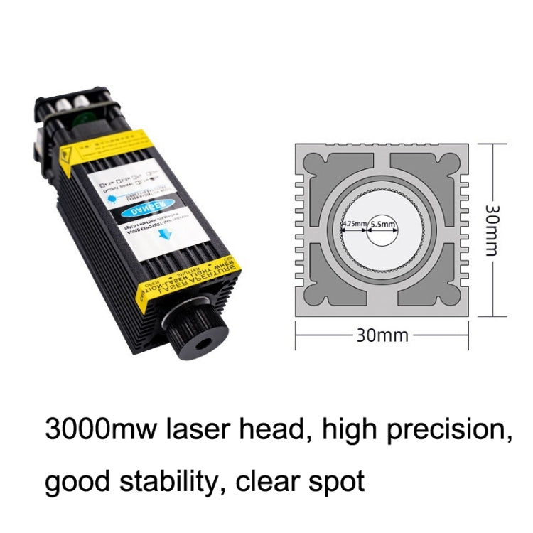DAJA J3 For D2 / D3 Small Laser Carving Machine Blu-ray Laser Head US Plug, Spec: 20W