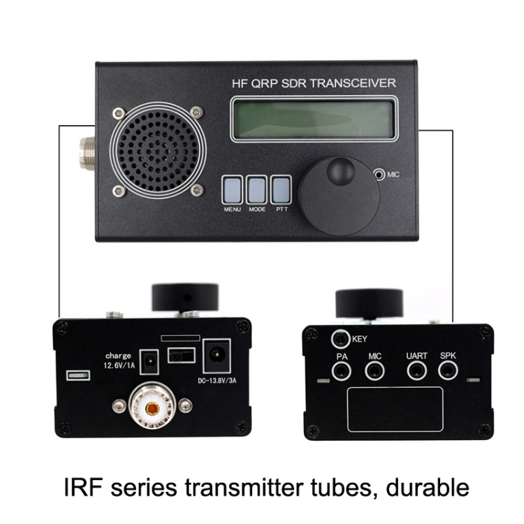 Mini 8 Band SSB/CW QRP Transceiver For Ham Radio, Style: Host+Hand Mi