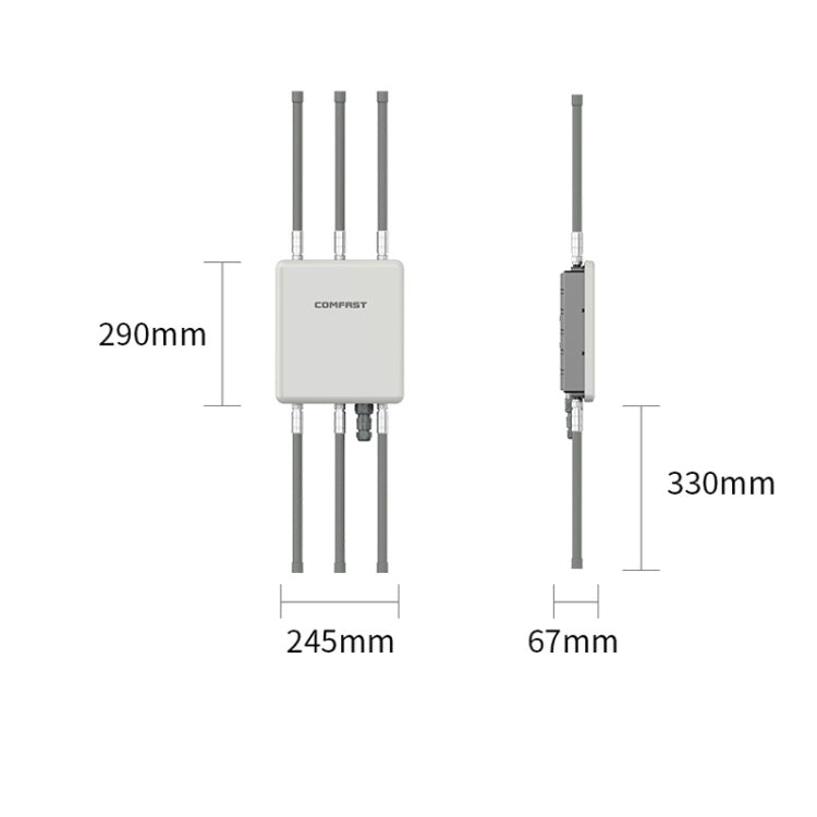 COMFAST CF-WA860 750Mbps 2.4G & 5G Wireless AP With 6dbi Fiberglass Antenna(US Plug)