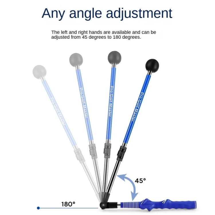 PGM HGB023 Foldable Golf Swing Trainer Correction Practitioner Adjustable Length Angle Trainer For Beginner(Blue)