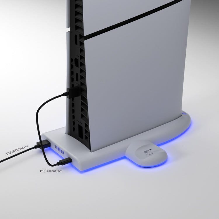 For PS5 Slim Console DOBE Multifunctional Charging Base with RGB Light