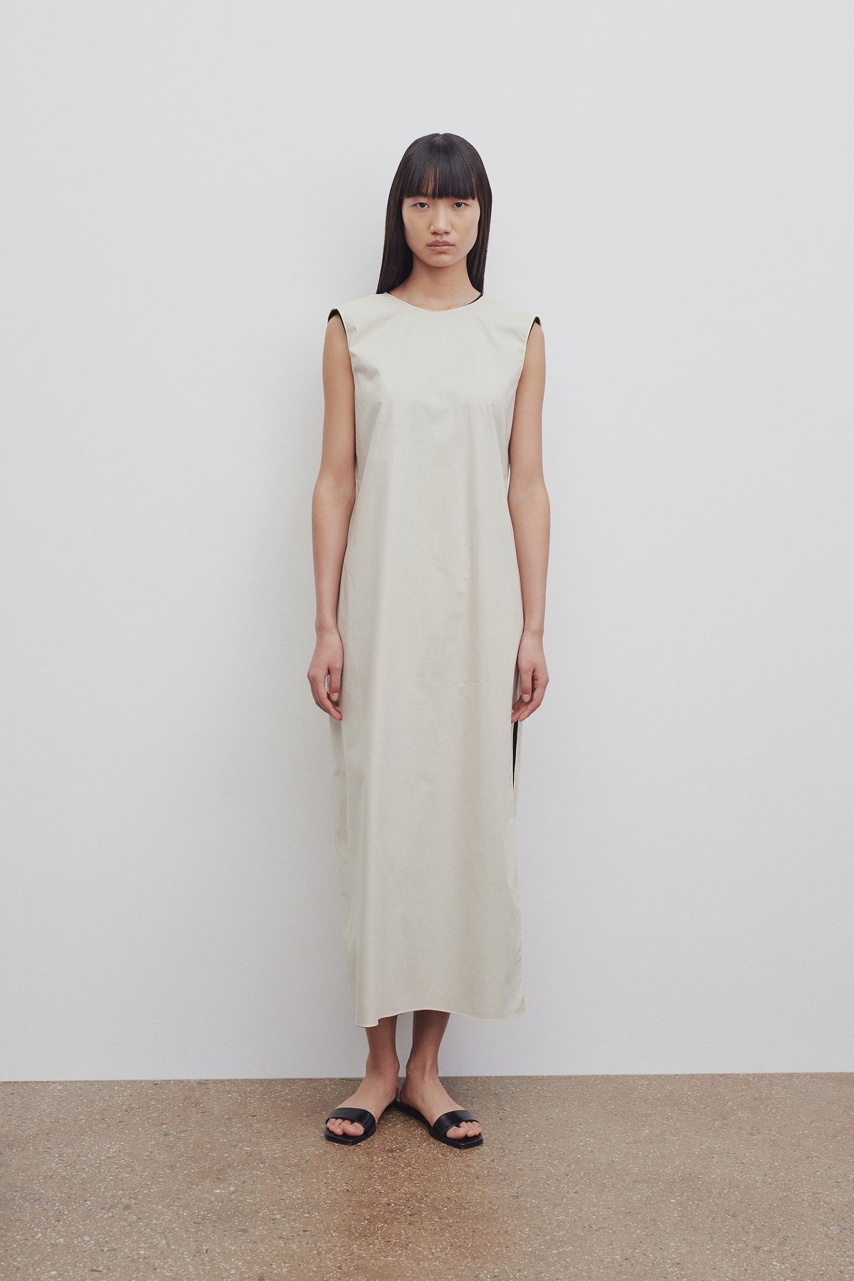 boellina 棉质连衣裙 light beige/black – the row