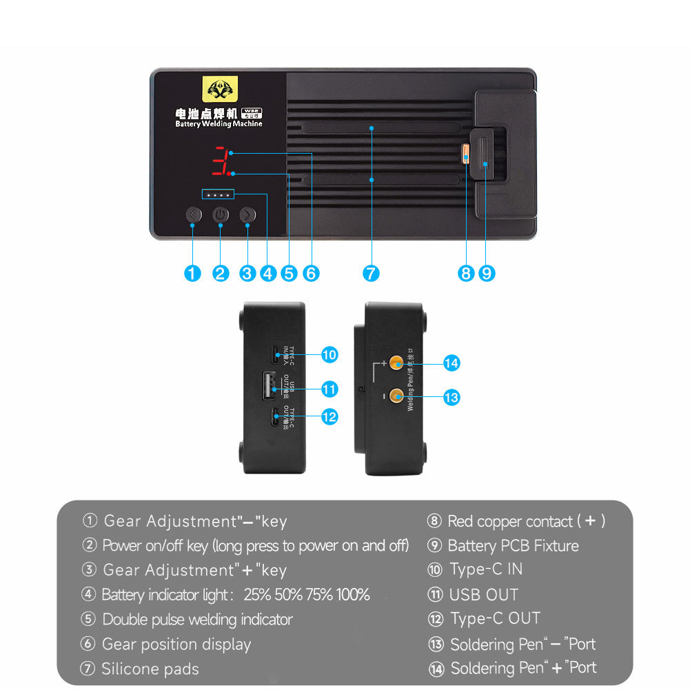 w32 Lithium battery cell spot welding machine