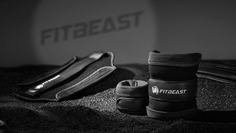 FitBeast Adjustable Ankle Weights Straps/Belt(1.6Kg to 3.6Kg)