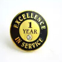 Sticker Pin For Service Sample Customer Service Pins | Employee Anniversary | Myenamelpins ...