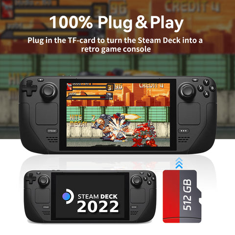 SD Card for Steam Deck with 54,000 Retro Games – ☆ Retrogaming Console ☆  75.000 games inside one retro console ! ☆