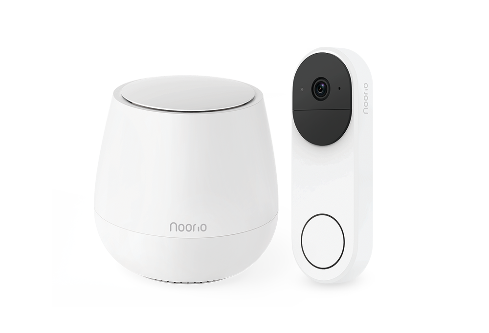 Noorio D110 Security System: AI-Powered 2K+ Video Doorbell, Set up via Bluetooth