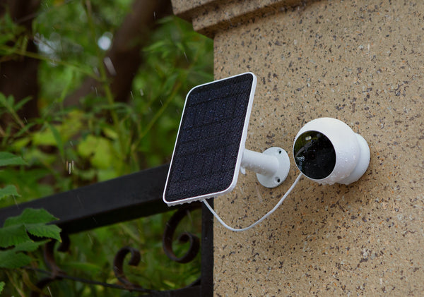 Wireless Spotlight Home Security Camera for Outdoor with solar panel