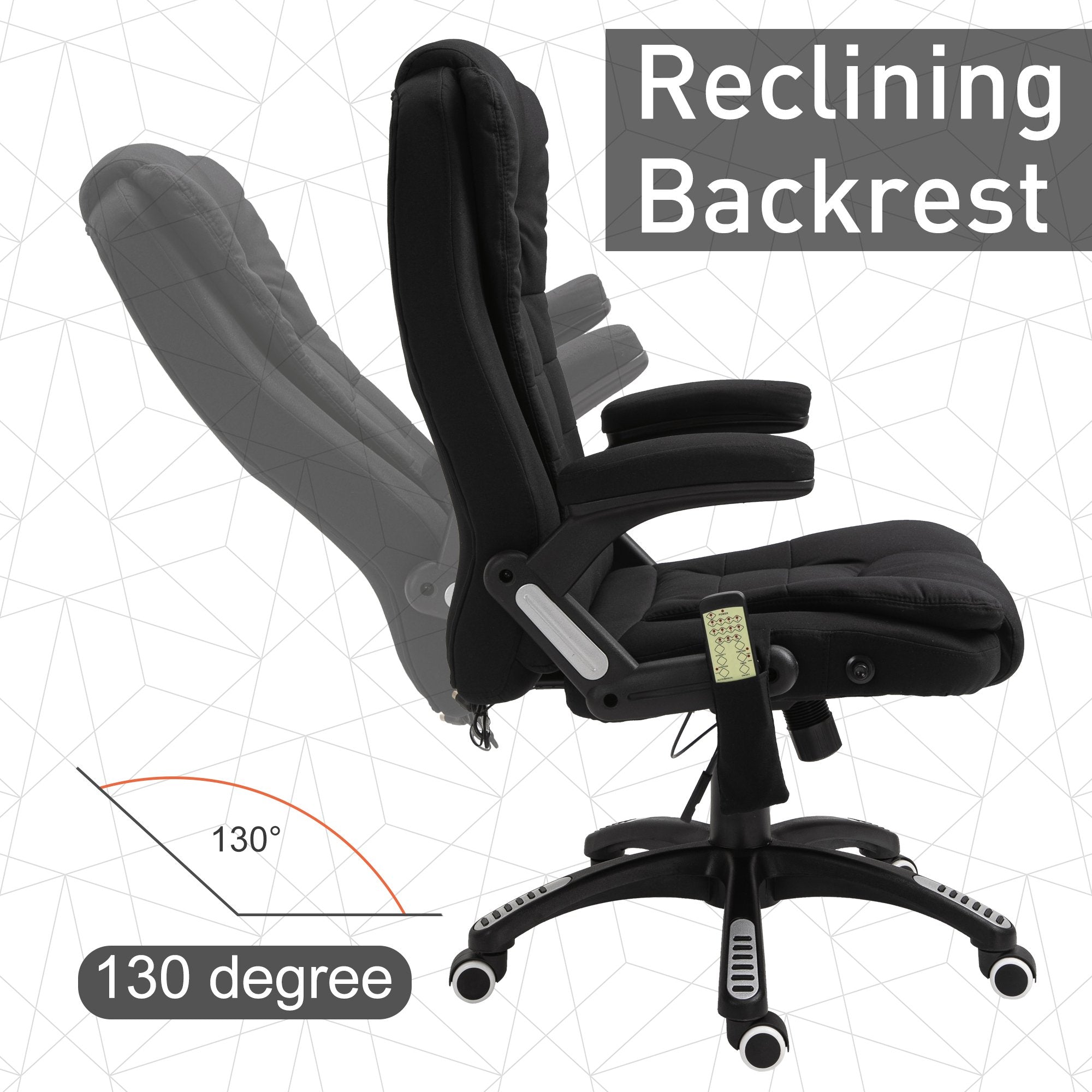 Massage Office Chair High Back Executive Chair with Lumbar Support Armrest