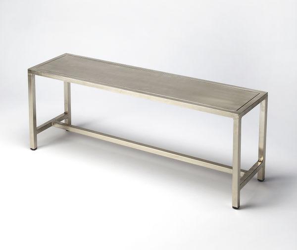 Butler Specialty Iron Silver Bench