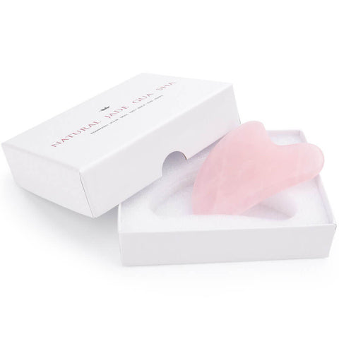 Deinlai Rose Quartz Gua sha tool