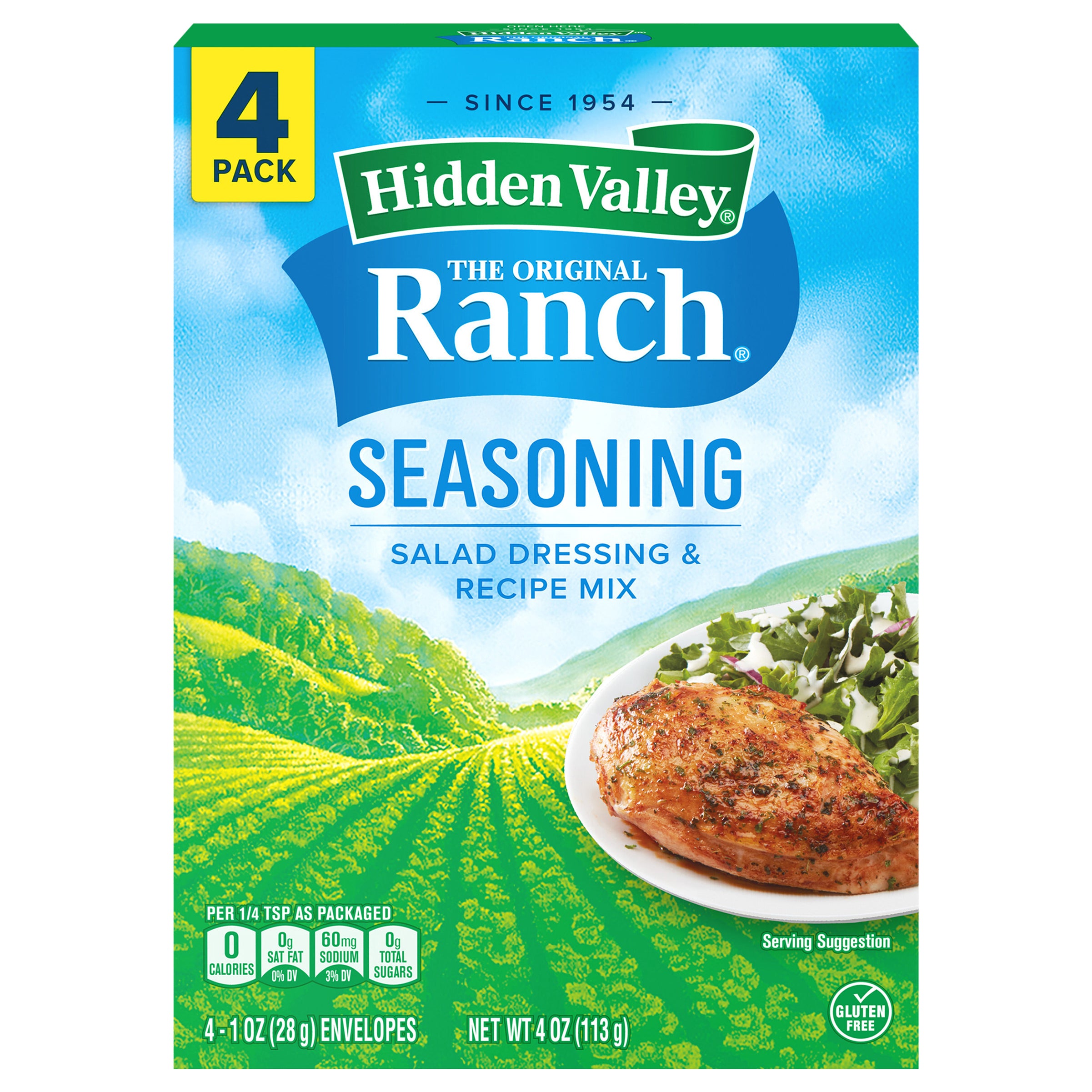 Hidden Valley Ranch Seasoning Mix - 4 OZ 6 Pack