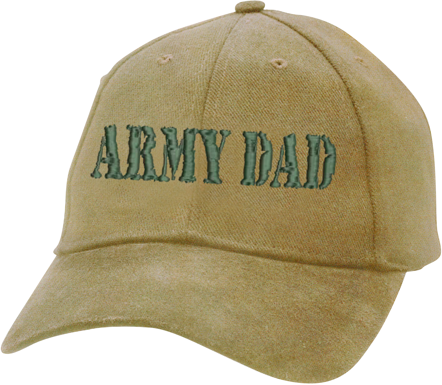 ARMY DAD on Un-Structured Khaki Ball Cap