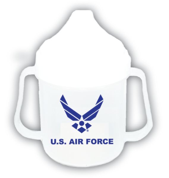 U.S. Air Force Symbol on 5 oz. Clear Sippy Cup