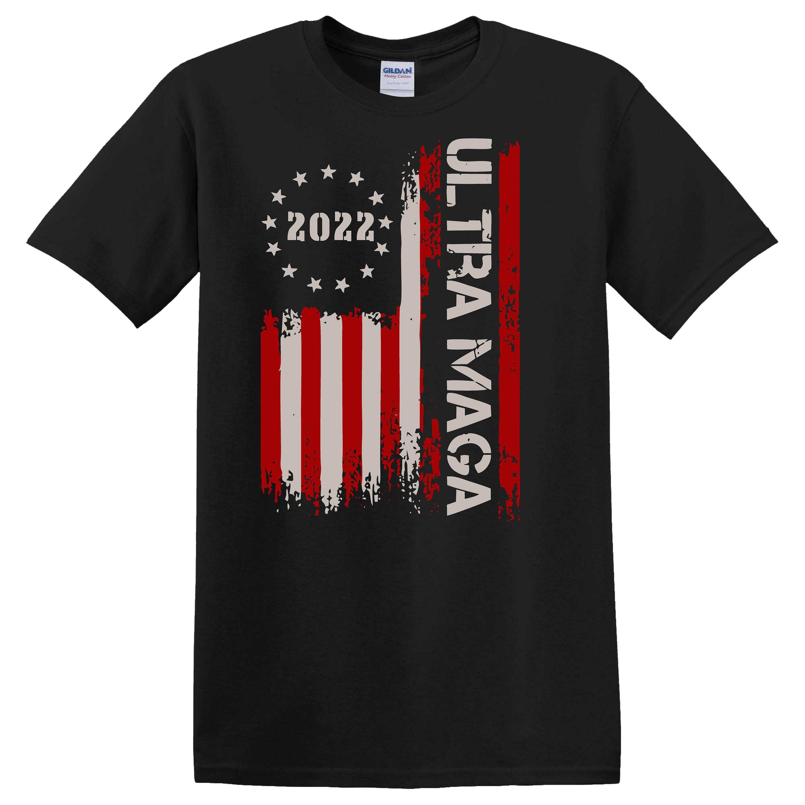 2022 Ultra MAGA with American Flag T-Shirt