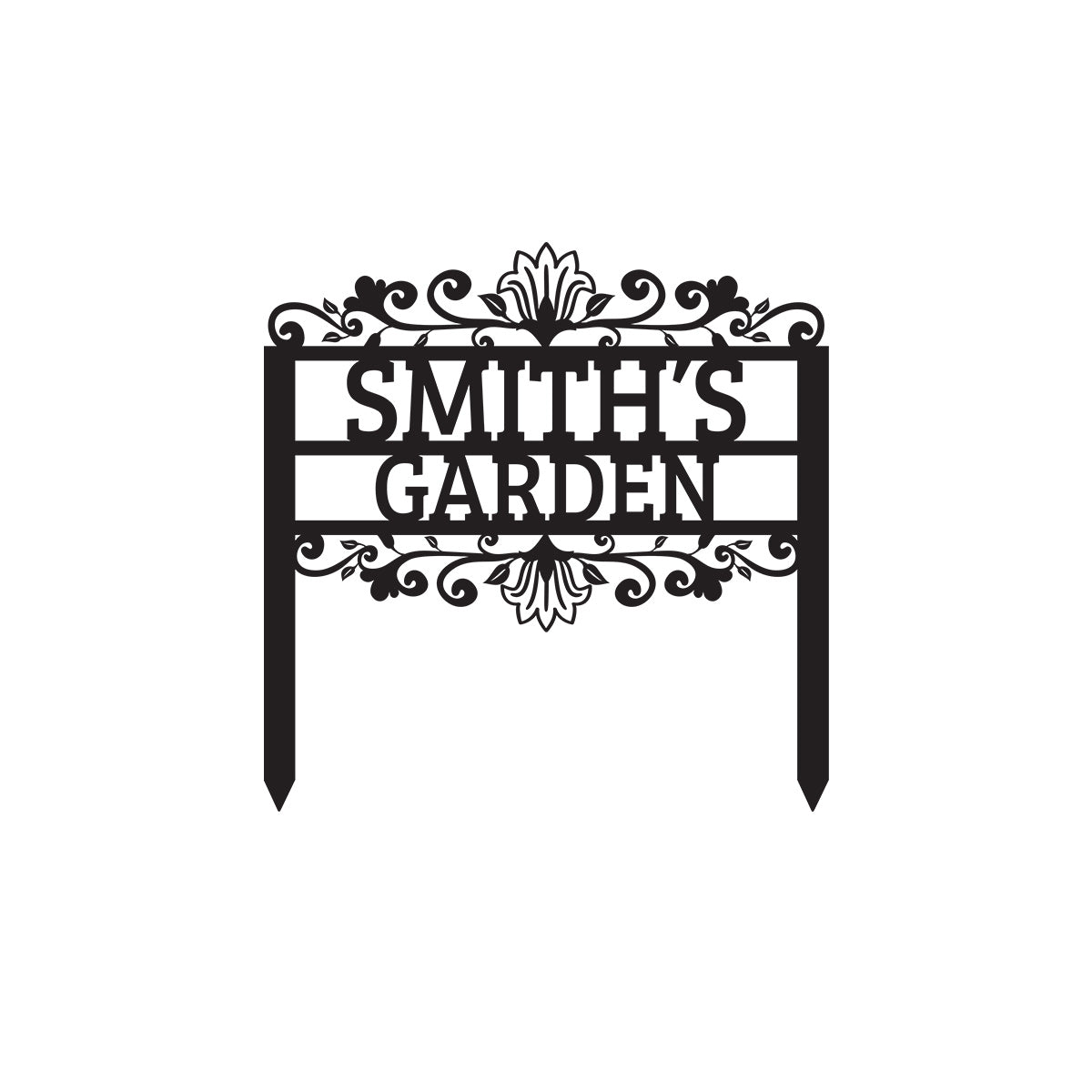 Custom Garden Stake V4 Metal Wall Art