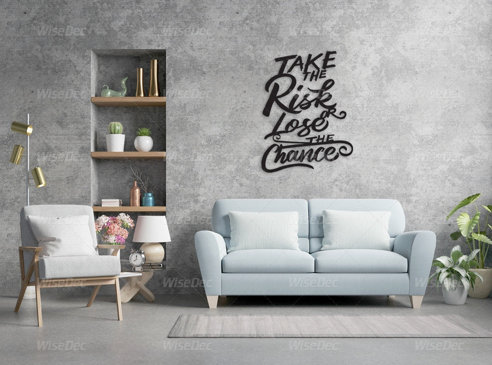 Take Risk Metal Wall Art