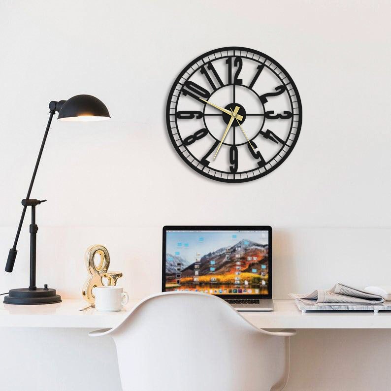 Ottoman Metal Wall Clock