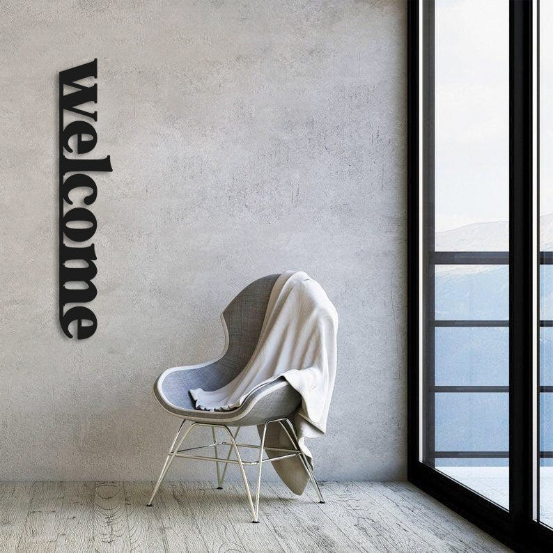 Welcome Metal Wall Sign