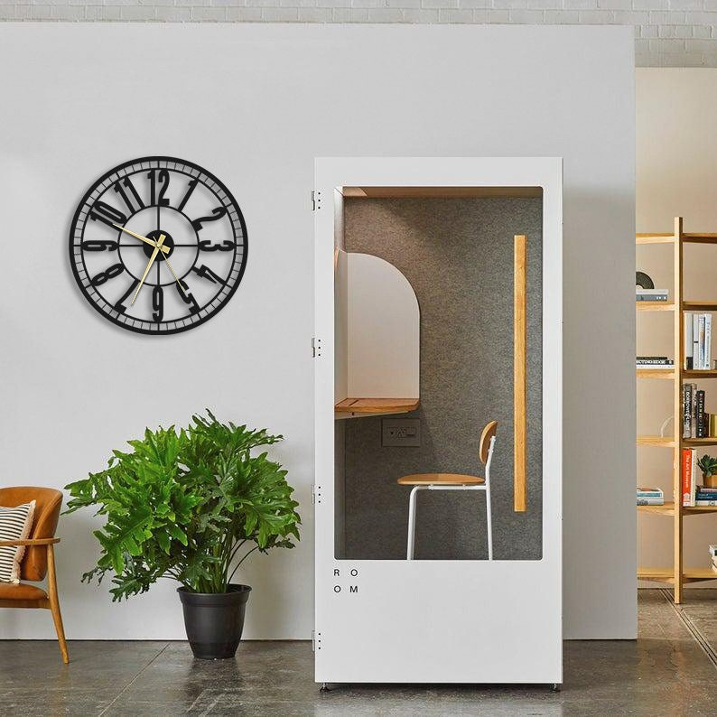 Ottoman Metal Wall Clock