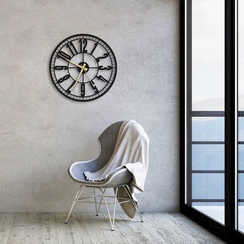 Ottoman Metal Wall Clock