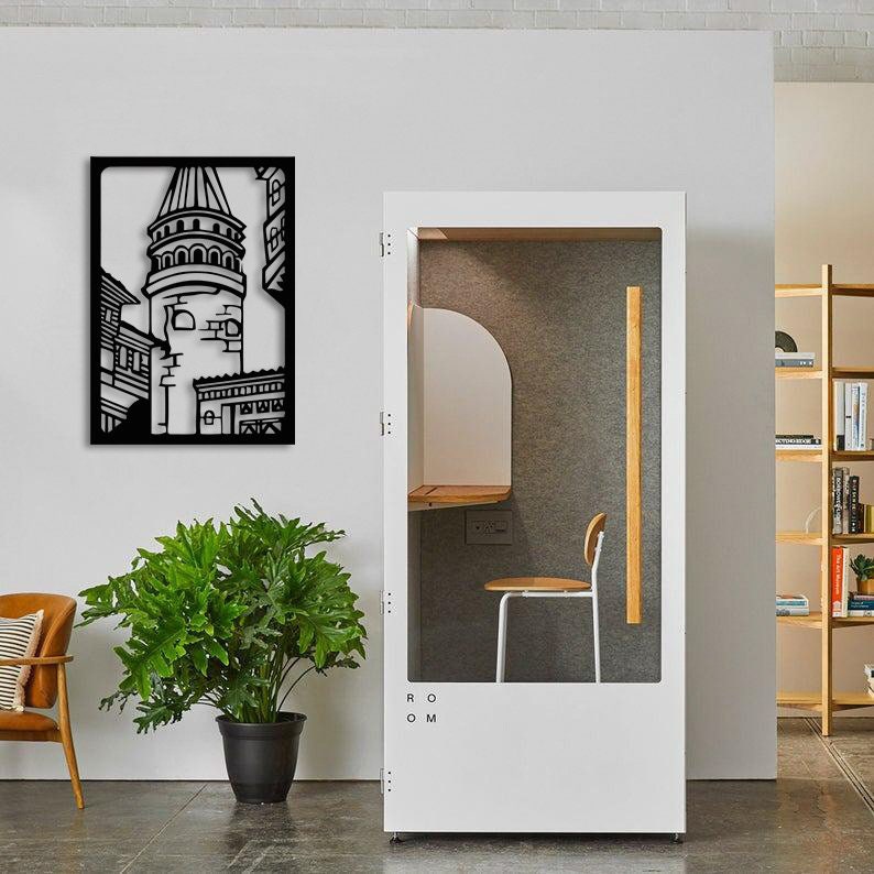 Galata Tower Wall Metal Art Merror