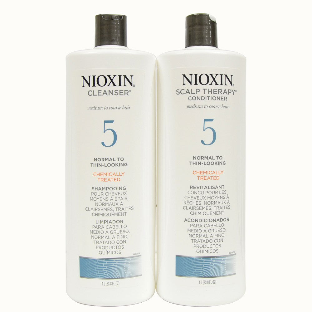 Nioxin System 5 Cleanser and Scalp Therapy 33.8 oz Duo