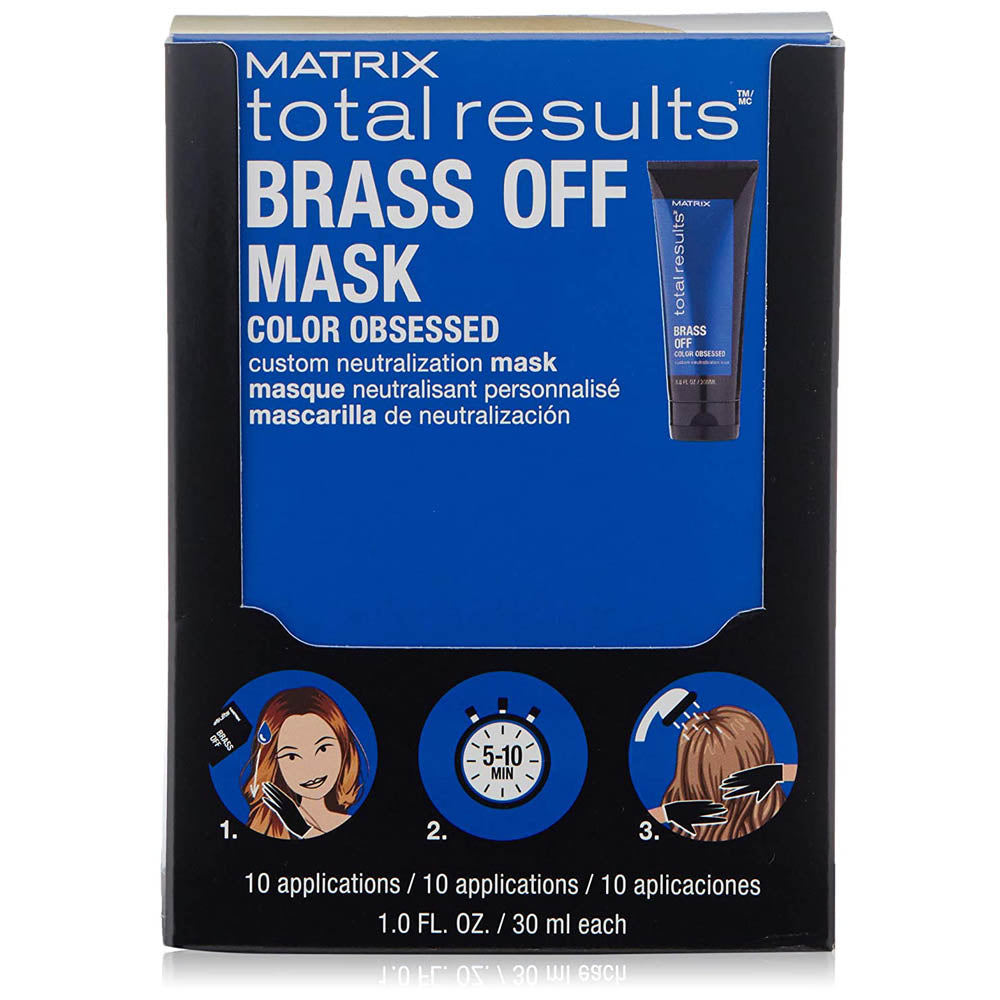 MATRIX Total Results Brass Off Color Depositing Custom Neutralization Hair Mask  10 pack