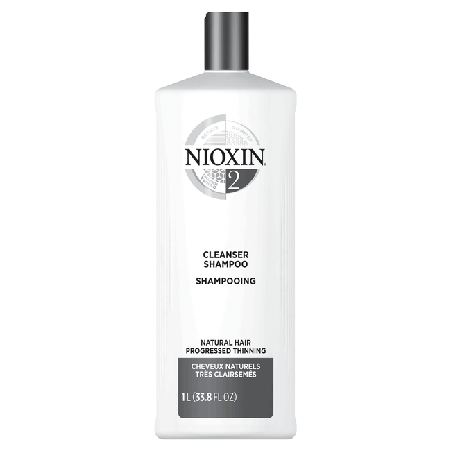 Nioxin System 2 Cleanser for Natural Progressed Thinning Hair 33.8 oz