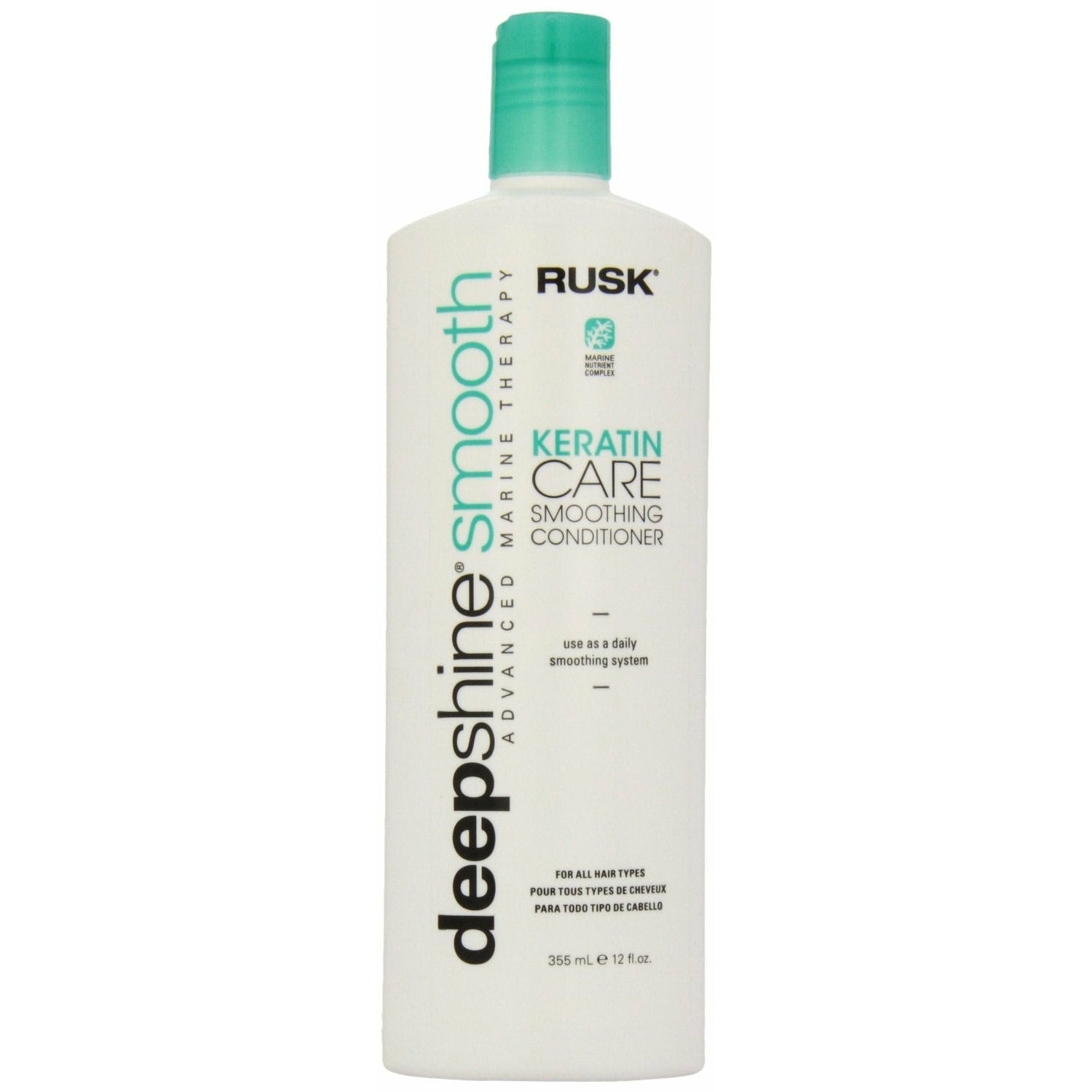 Rusk DeepShine Smoothing Keratin Care Conditioner 12 Oz