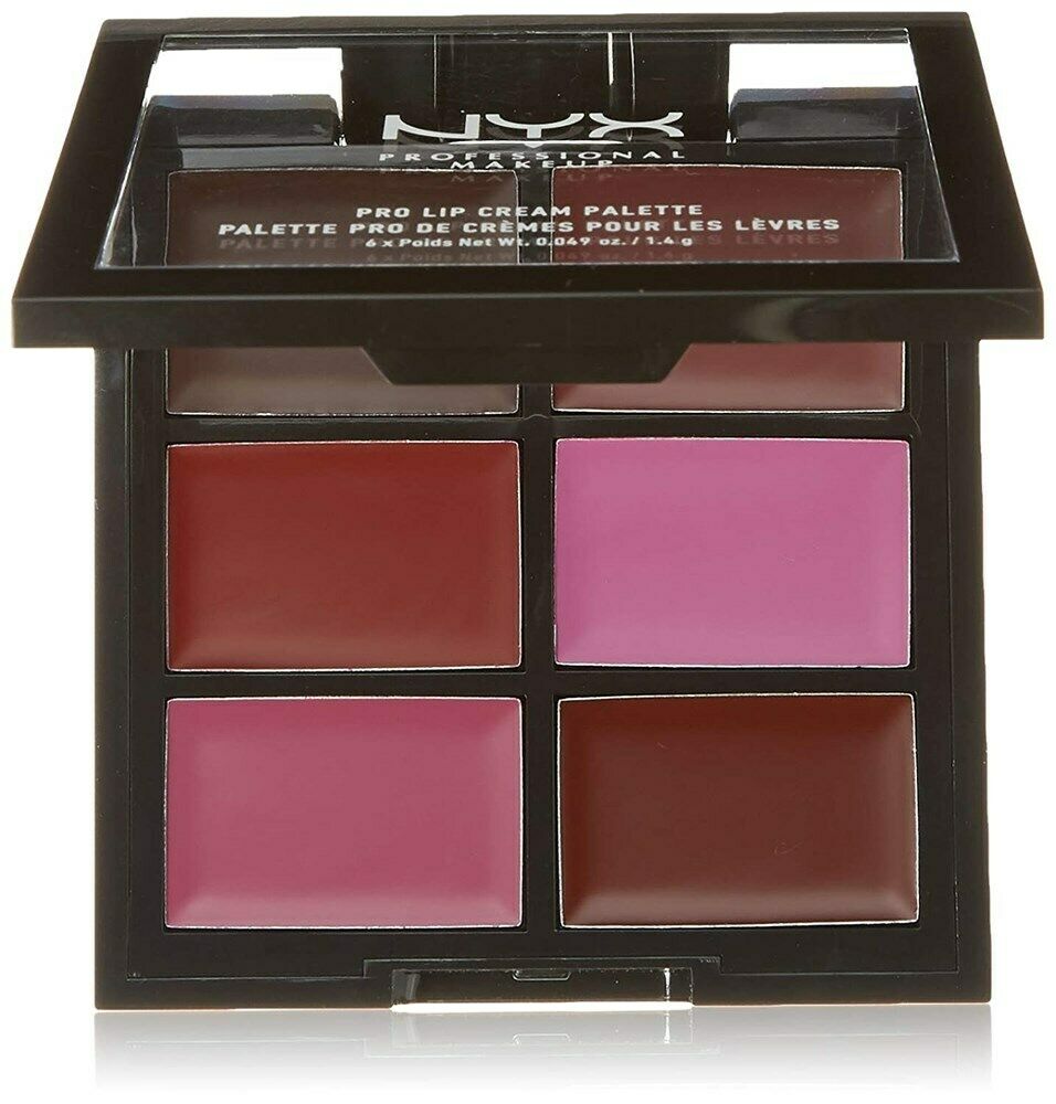 NYX PROFESSIONAL MAKEUP Highly Pigmented Pro Lip Cream Palette, The Plums,  PLCP04