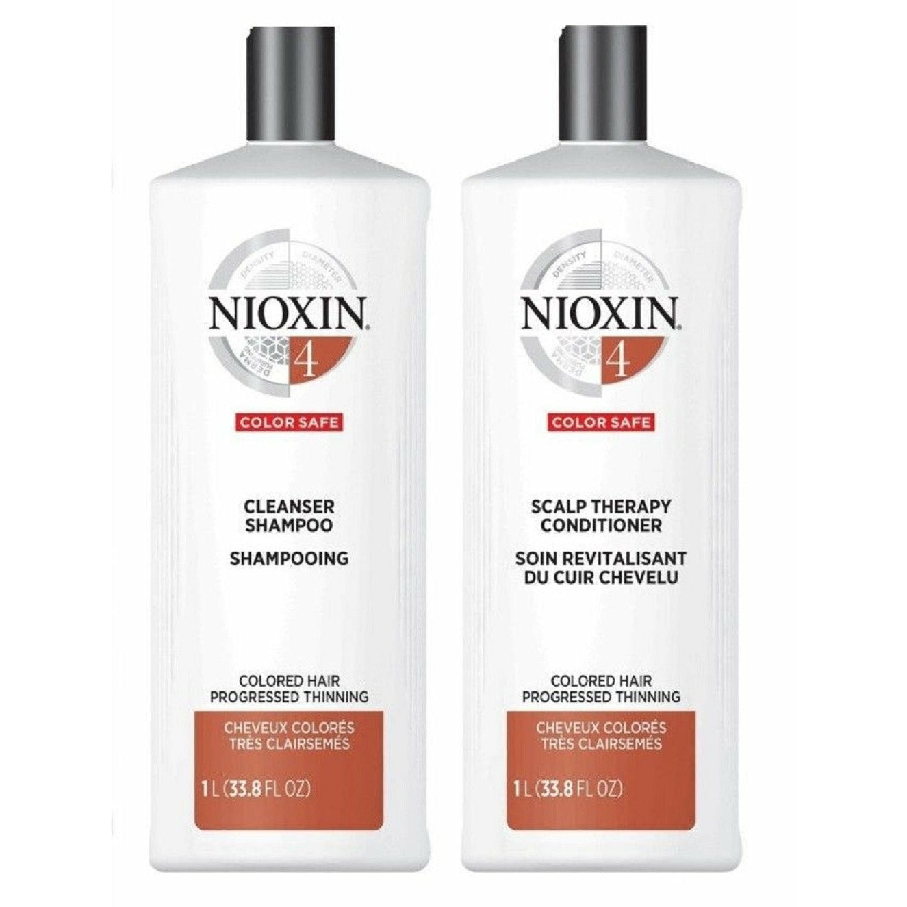 NIoxin System 4 Cleanser and Scalp Therapy 33.8 oz Duo