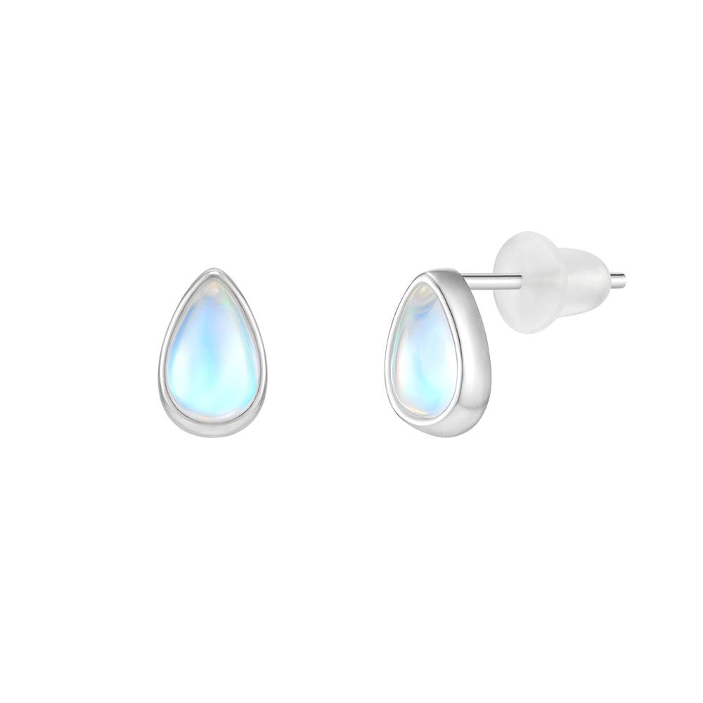 [Silver] Aurora Water Drop Earrings