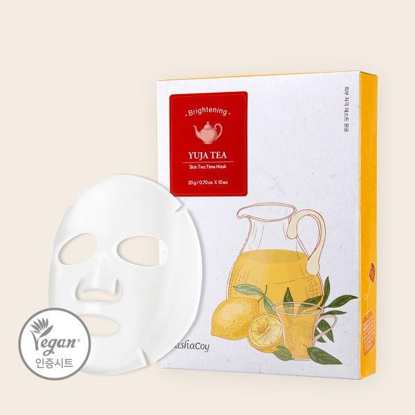 [ELISHACOY] SKIN TEA TIME MASK (KOMCUCHA TEA, PEPPERMINT TEA,YUJA TEA)