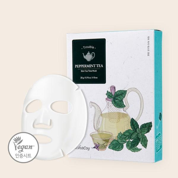 [ELISHACOY] SKIN TEA TIME MASK (KOMCUCHA TEA, PEPPERMINT TEA,YUJA TEA)