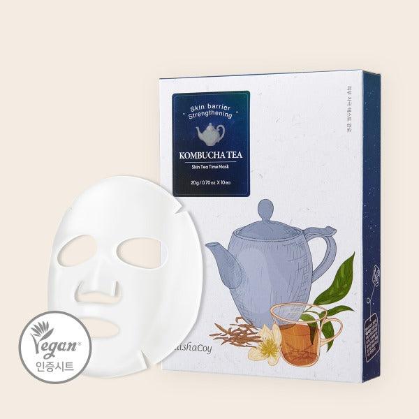 [ELISHACOY] SKIN TEA TIME MASK (KOMCUCHA TEA, PEPPERMINT TEA,YUJA TEA)