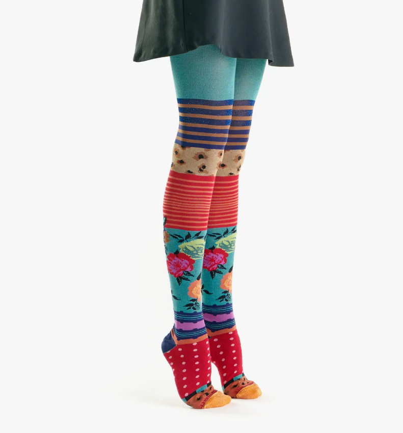 Funky Velvet Cotton Tights... Made in Italy