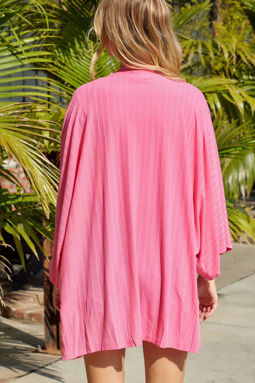 Pink Chill Dolman Sleeve Cardigan