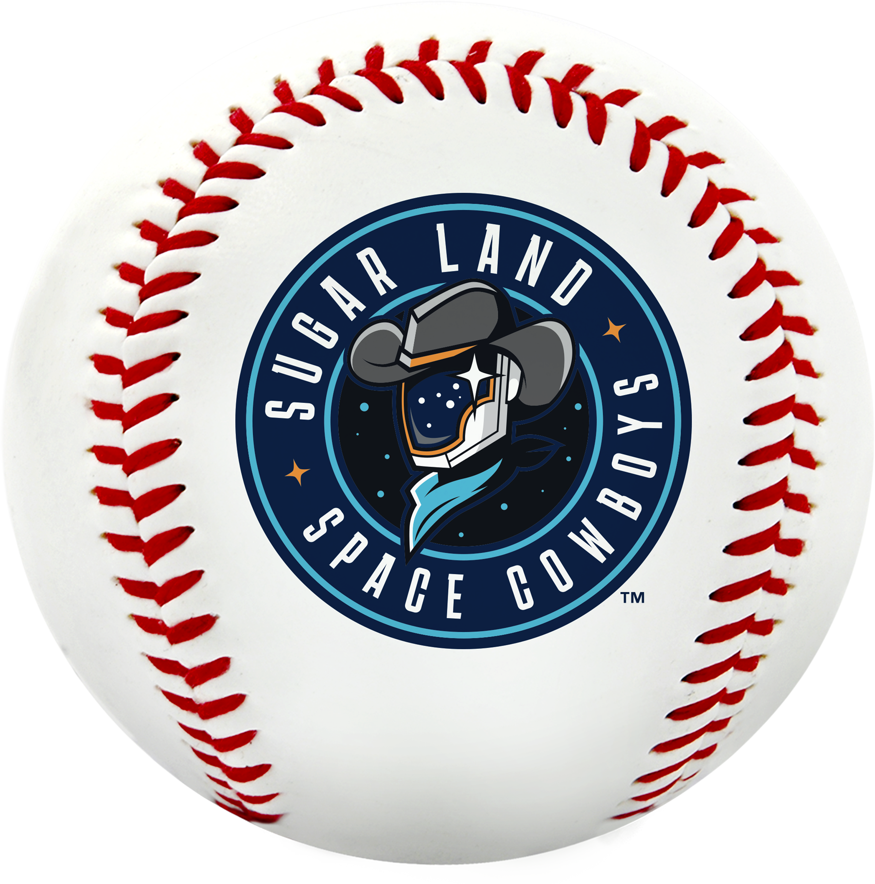 Sugar Land Space Cowboys Rawlings Ball Primary Logo