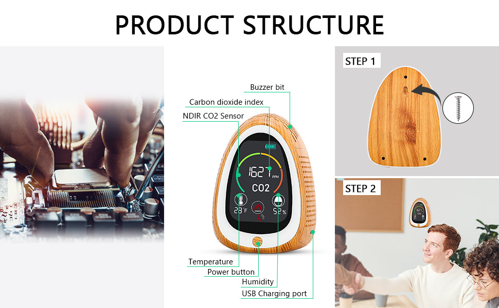 Produktaufbau des CO2-Zählers