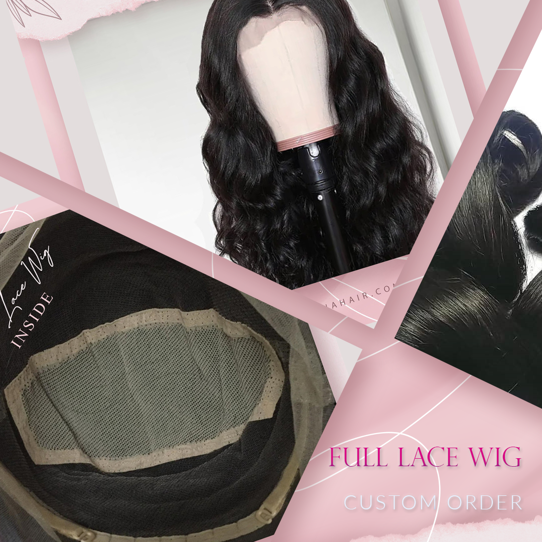 Custom Order Full Lace Wig Design Cambodian Wavy