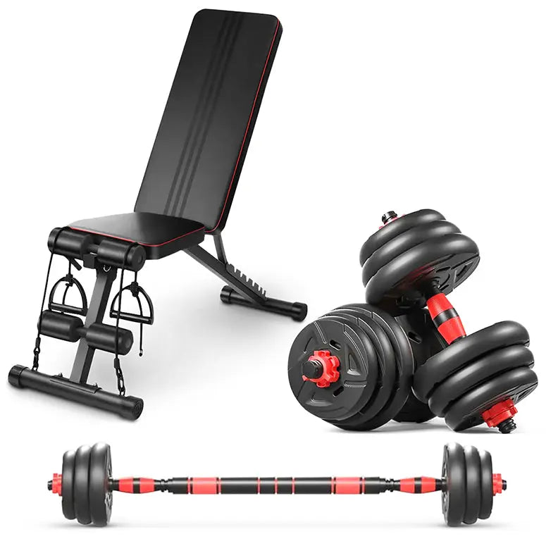 Bundle Set of Modular Dumbbells 50 Kg(110L.B.S) + Fitness Couch to Choose from