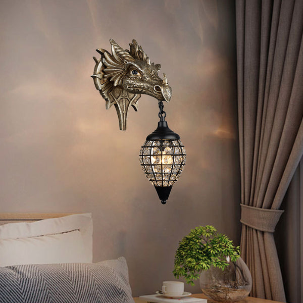 Dragon wall lamp top