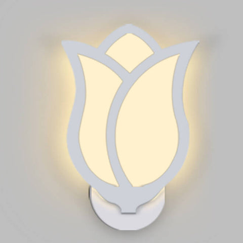 Kreative LED-Wandleuchte im Rosendesign