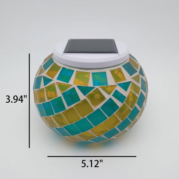 Stained Glass Solar Outdoor Light