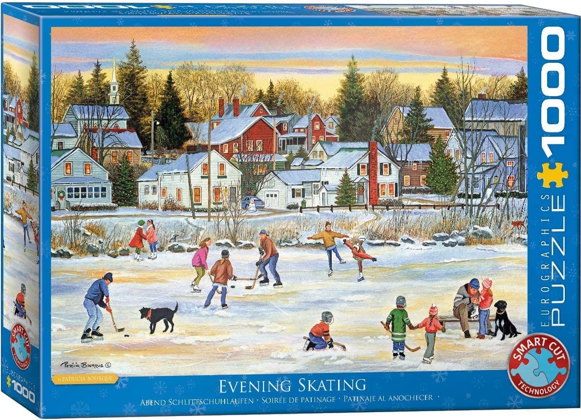 EuroGraphics: Evening Skating: 1000 Piece Puzzle