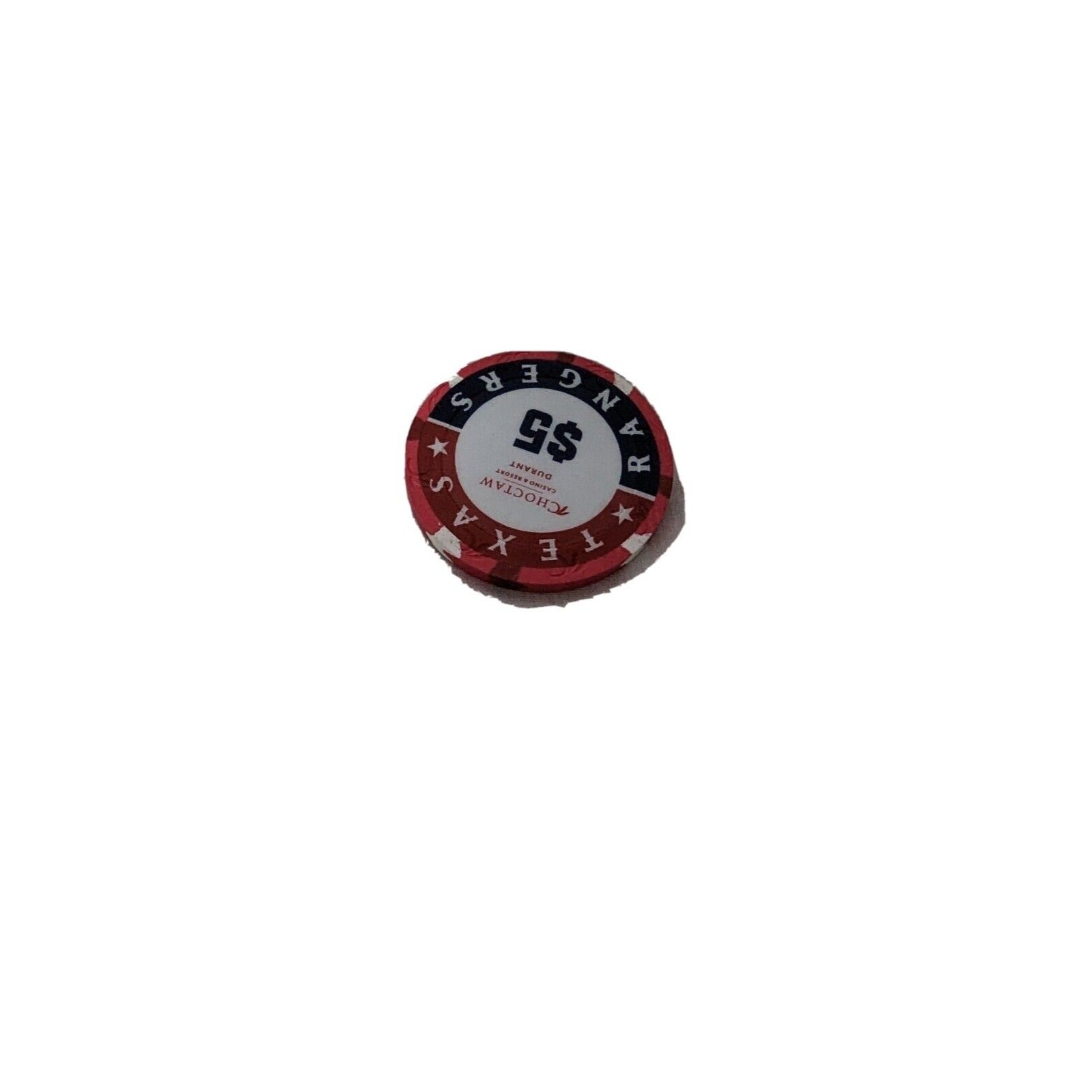 Choctaw Casino Texas Rangers Limited Edition $5 Red Poker Chip