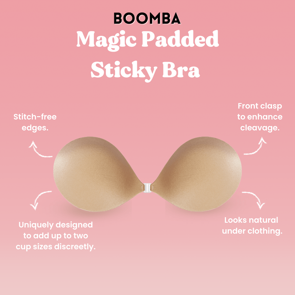 Boomba Magic Padded Sticky Bra- Sand