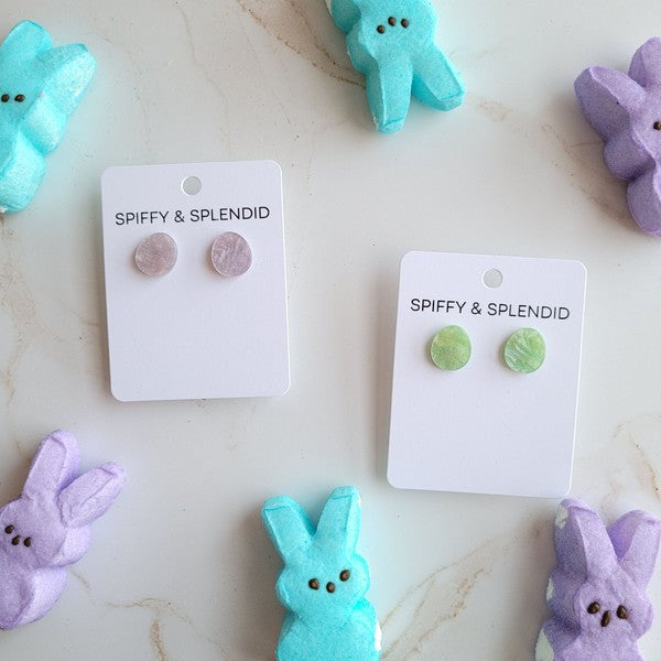 Easter Egg Studs - Lavender